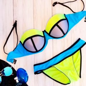 Neon Push-up Bikini